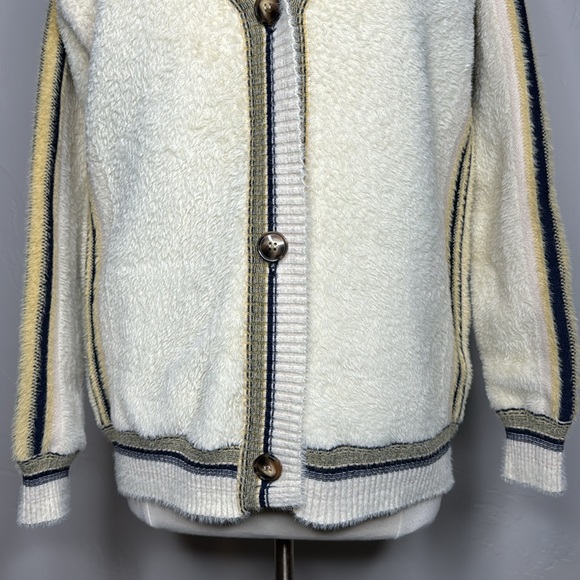 Mystree Cardigan with Stripes Soft and Warm Size Large - Picture 3 of 11